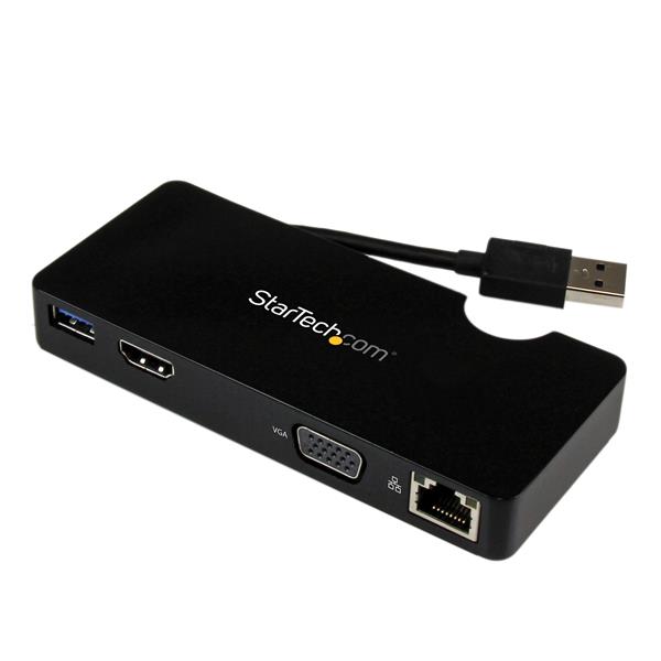 Mini Replicador de Puertos USB 3.0 de Viajes con HDMI o VGA