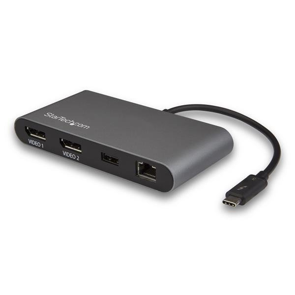 Mini Docking Thunderbolt 3 USB-C para Doble Pantalla de 4K - StarTech.com TB3DKM2DP