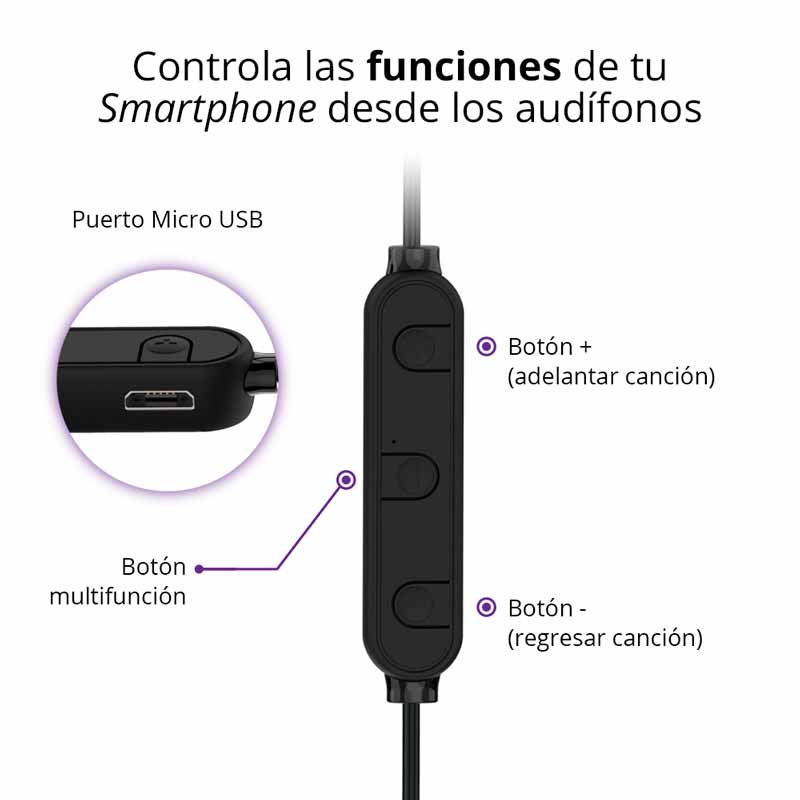 Audífonos Bluetooth Inalámbricos Sport Manos Libres Redlemon