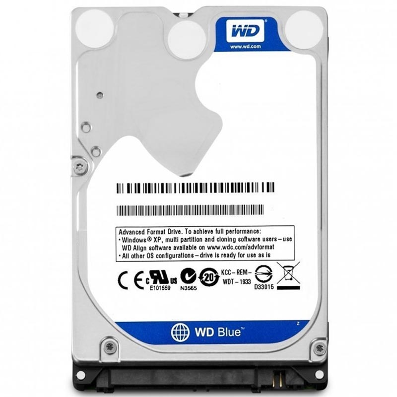 Disco Duro Interno 2TB Western Digital  Blue 5400RPM 2.5 SATA III WD20SPZX 
