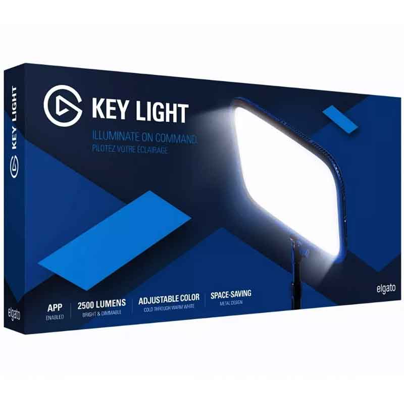 Panel de Iluminacion Profesional ELGATO KEY LIGHT Led 2500 Lumenes 10GAK9901