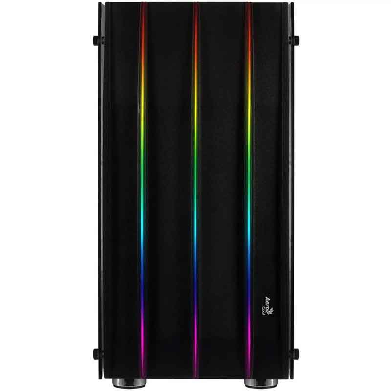 Gabinete Gamer AEROCOOL KLAW RGB ATX Cristal Templado