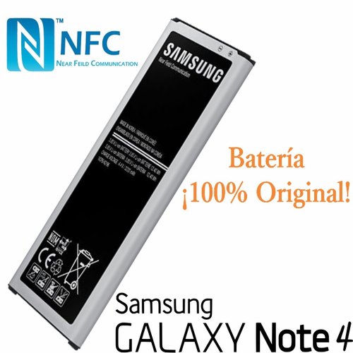 Batería Galaxy Note 4 Negra Nueva Y Original OEM NFC Integrado