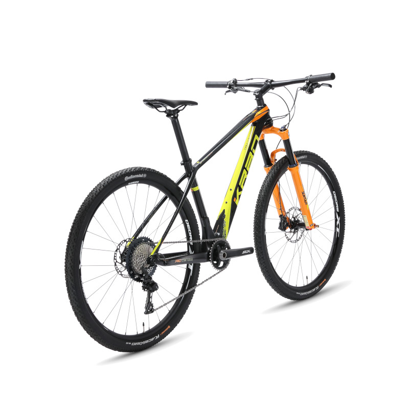 Bicicleta KRBO K29 Pro Team 11 Vel Negro Verde Naranja FIBRA DE CARBONO ...