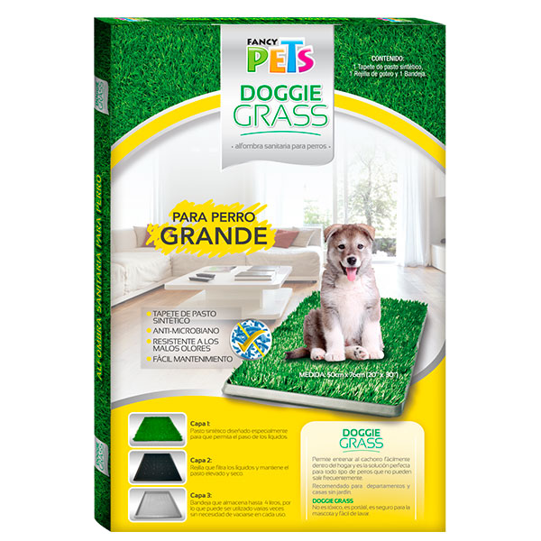Fancy Pets Tapete Entrenador Para Perro Doggie Grass 76X50 Cm