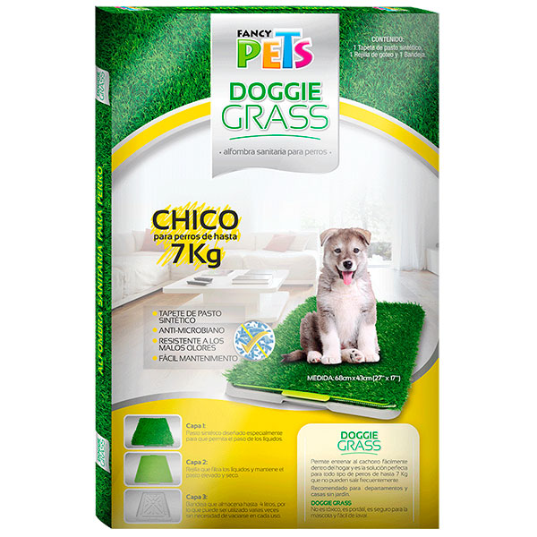 Fancy Pets Tapete Entrenador Para Perro Doggie Grass 68X43 Cm