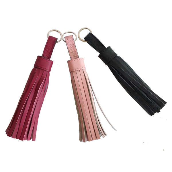 LLAVERO BORLA DE PIEL