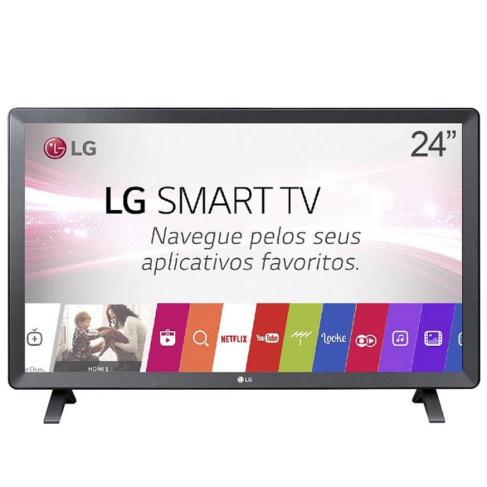 Monitor LED LG 24TL520S 24 Pulgadas Smart TV WEB OS Negro