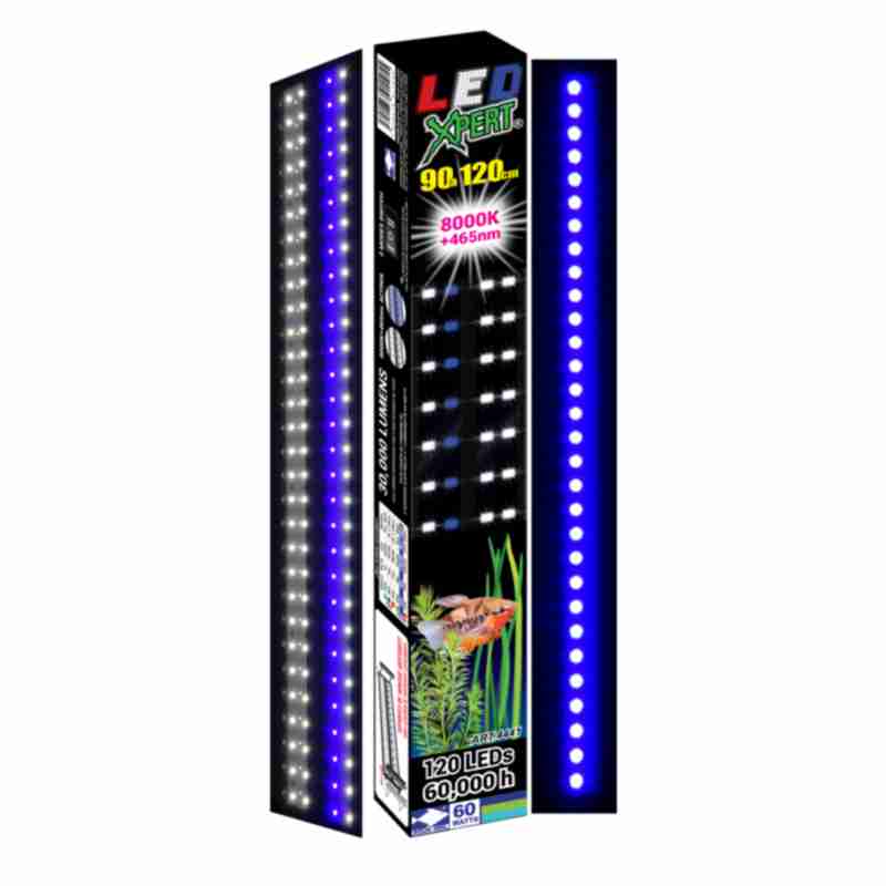 Lampara Led Para Acuario Pecera 90 A 120 Cm 84W 4441