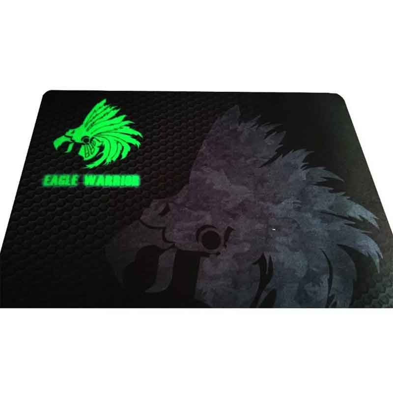 EAGLE WARRIOR Mouse Pad Pro Gamer Negro/Verde EWPAD-F3226 