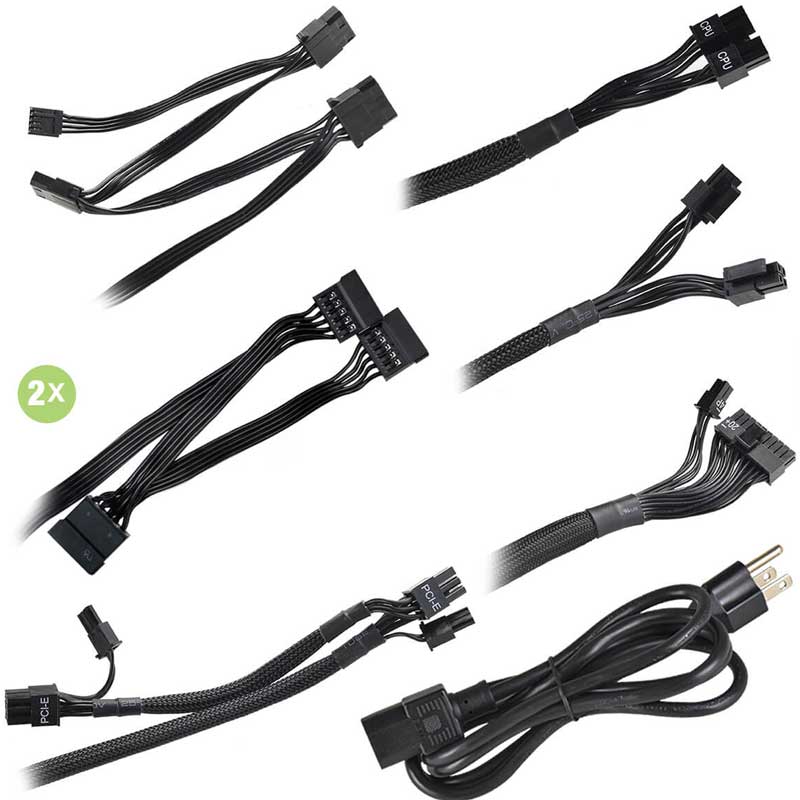 Fuente de Poder PC 600W Gamer EVGA 600 BR 80 Plus Bronze Estandar 100-BR-0600-K1 