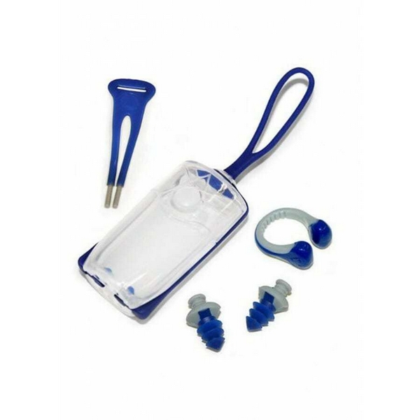 AQUA SPHERE EAR PLUG/NOSE CLIP BLUE