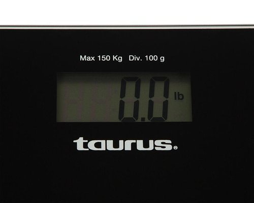 Báscula de Vidrio Digital Color Negro Taurus Balanzza