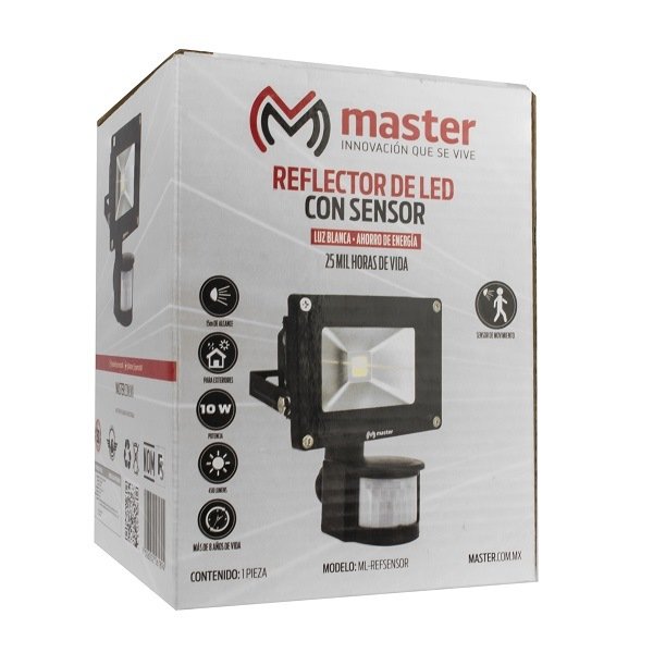 Minireflector sensor de movimiento Master para exteriores