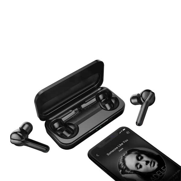 Audifonos earbuds wireless bluetooth 3D stereo con charger case Ebd3 - Zeta - Black