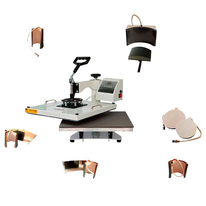 Plancha Combo Kit 8 En 1 38X38 Sublimacion Impresora+Regalos