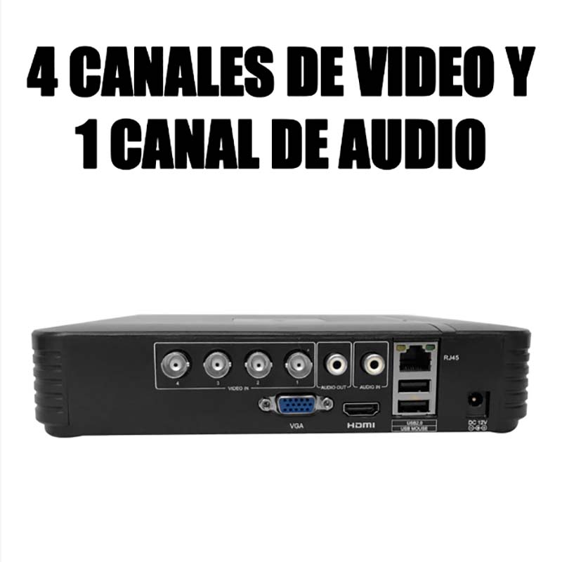 Dvr 4 Canales CCTV Trihibrido Video CCTV 1080n Soporta Cámaras Ip Análogas AHD