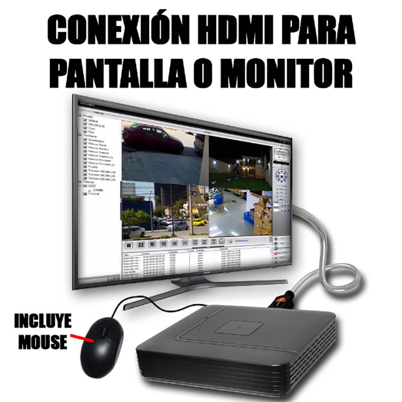 Dvr 4 Canales CCTV Trihibrido Video CCTV 1080n Soporta Cámaras Ip Análogas AHD