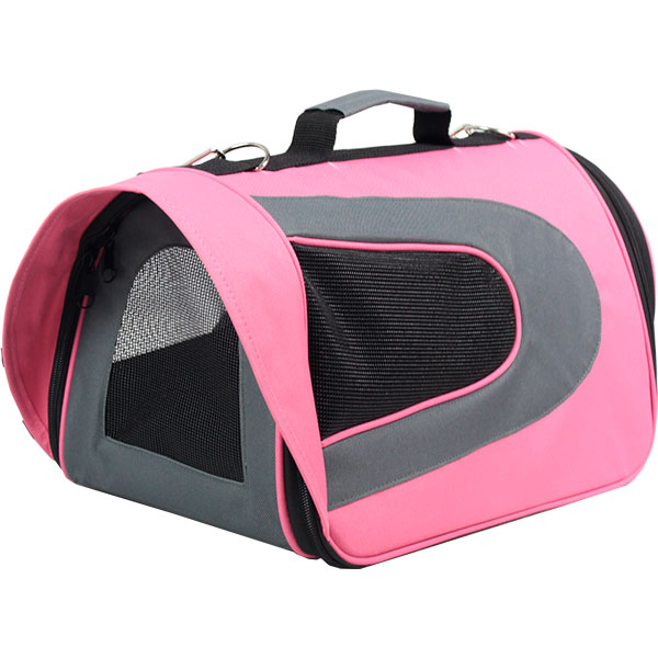Fancy Pets Transportadora Para Perro Tela Fashion Con Visera Rosa Ch