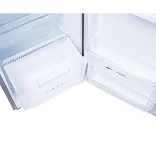 Refrigerador Daewoo de acero 9 pies cúbicos silver modelo DFR-25210GND