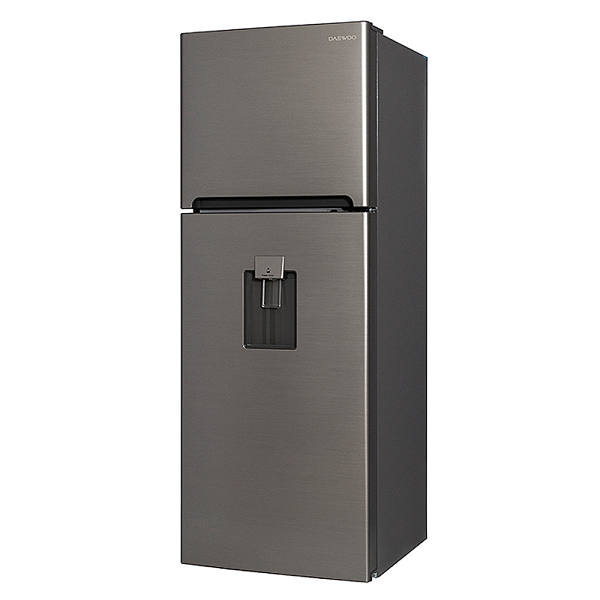 Refrigerador Daewoo de 11Pies cúbicos silver con Congelador Superior