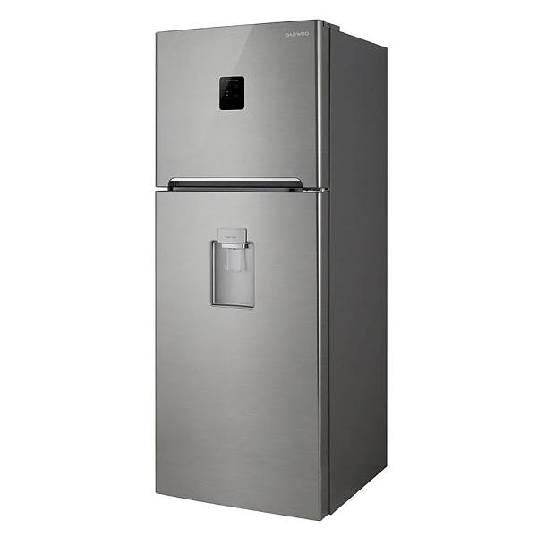 Refrigerador Daewoo 14 pies cúbicos silver con Despachador de agua modelo DFR-40515GGEX