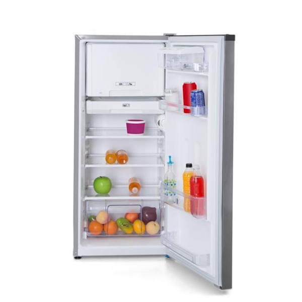 Refrigerador Mabe de  8 pies cúbicos con despachador de agua color grafito modelo RMA0821XMXG0