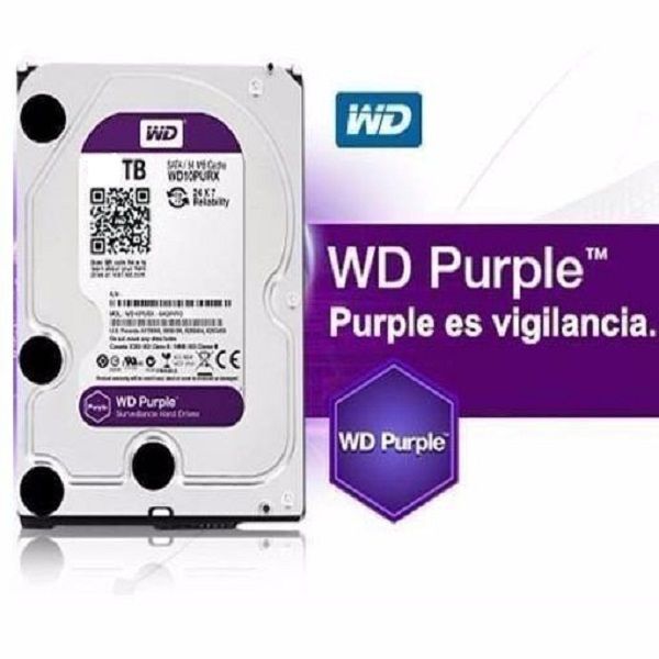 WESTERN WD40PURZ- DISCO DURO 4 TB/ SERIE PURPLE/SATA 6 GBS/ RECOMENDADO PARA VIDEOVIGILANCIA / TAMANO DE 3.5
