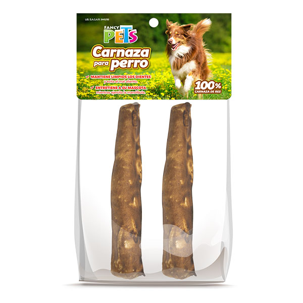 Fancy Pets Carnaza para Perro Rollo 8" sabor Carne 2 pz