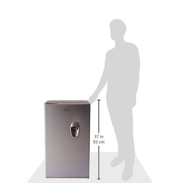 Frigobar Whirlpool de 5 pies cúbicos con despachador de agua color gris modelo WS5505D