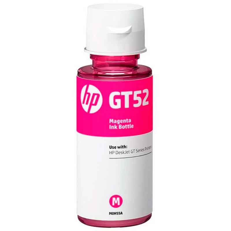 Botella de Tinta HP GT52 Ink Tank 100 300 400 Smart Tank 500 600 Magenta 70ml M0H55AL 