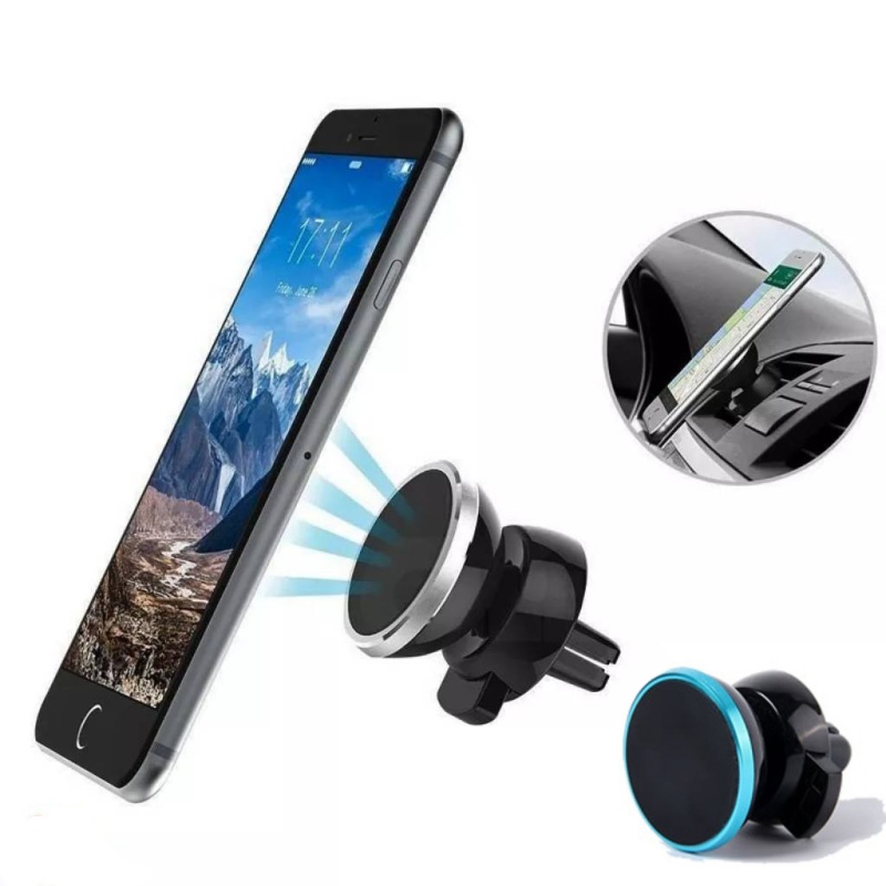 Soporte magnético para dispositivos móviles, para uso en tablero de auto