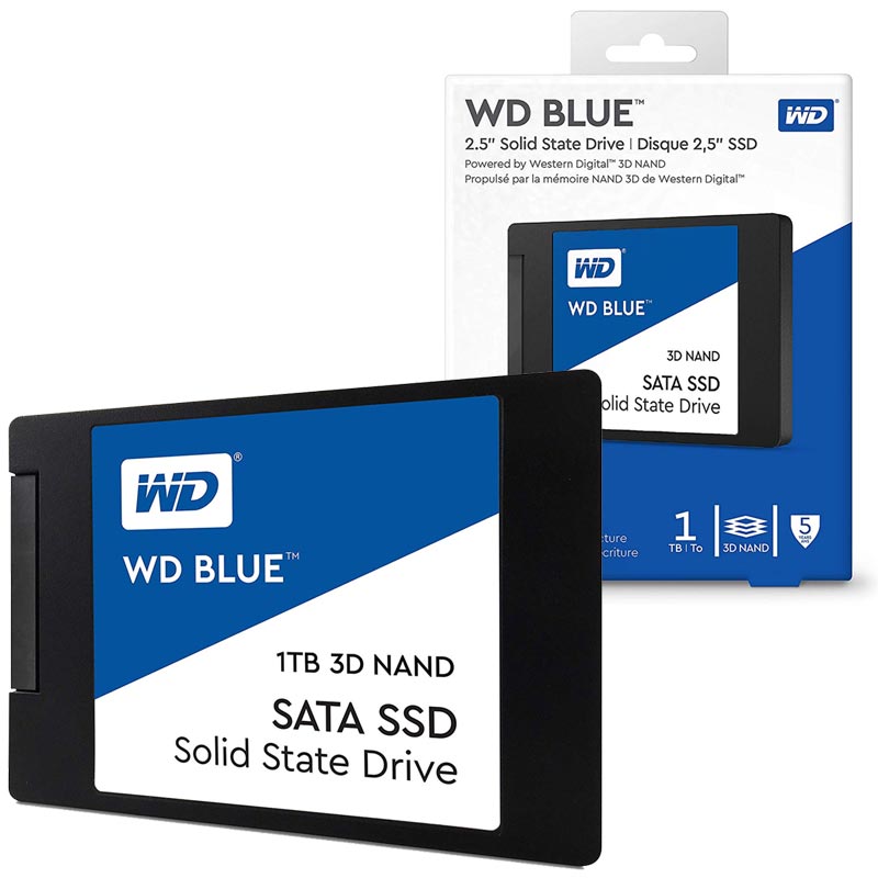 Unidad de Estado Solido SSD 1TB Western Digital Blue SATA WDS100T2B0A