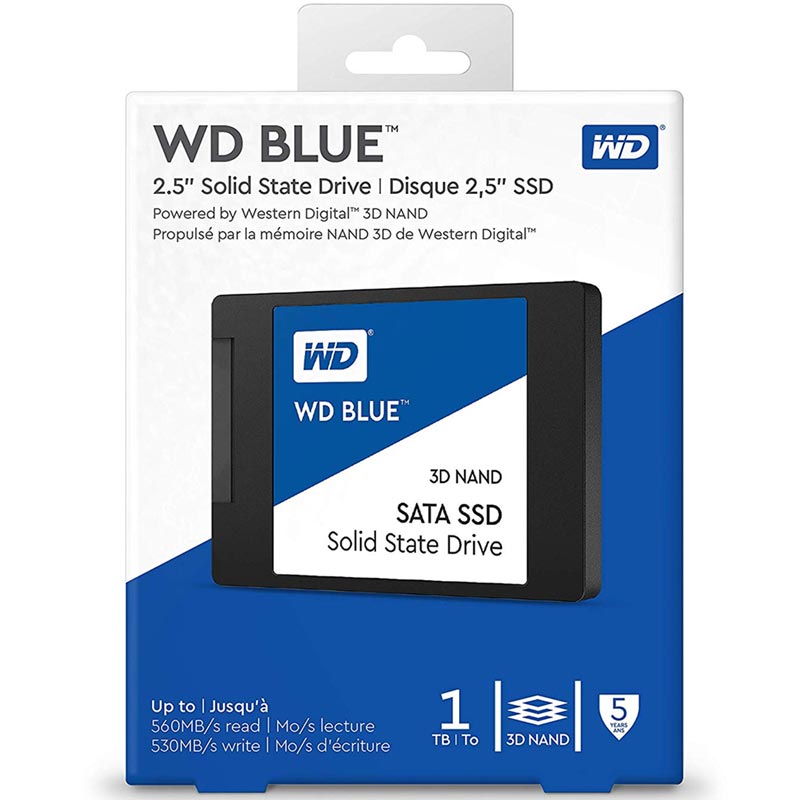 Unidad de Estado Solido SSD 1TB Western Digital Blue SATA WDS100T2B0A
