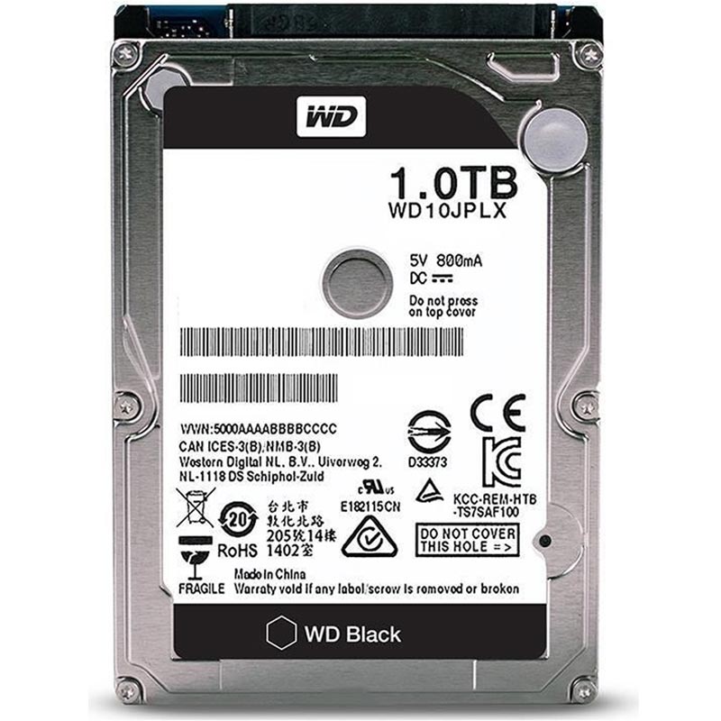 Disco Duro 1tb Laptop Gamer Western Digital 7200rpm 2.5