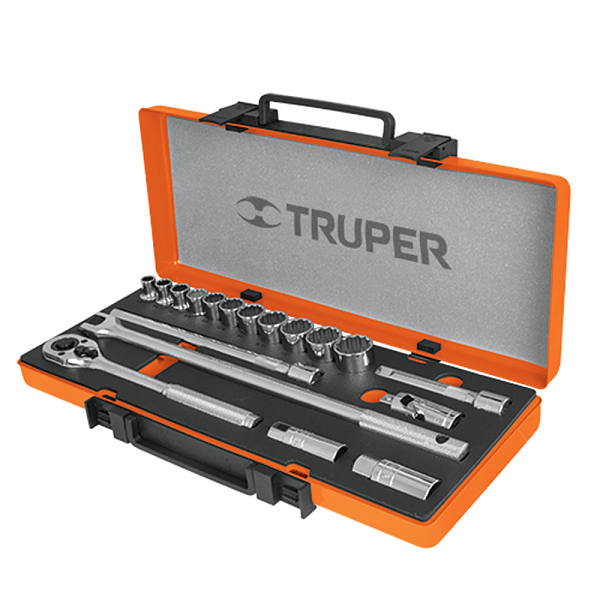 Juego de dados Autocle 19 PZA Truper 13934