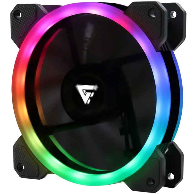 Kit 3 Ventiladores GAME FACTOR 120MM C/Control RGB 2 Tiras Led 30 CM FKG400 
