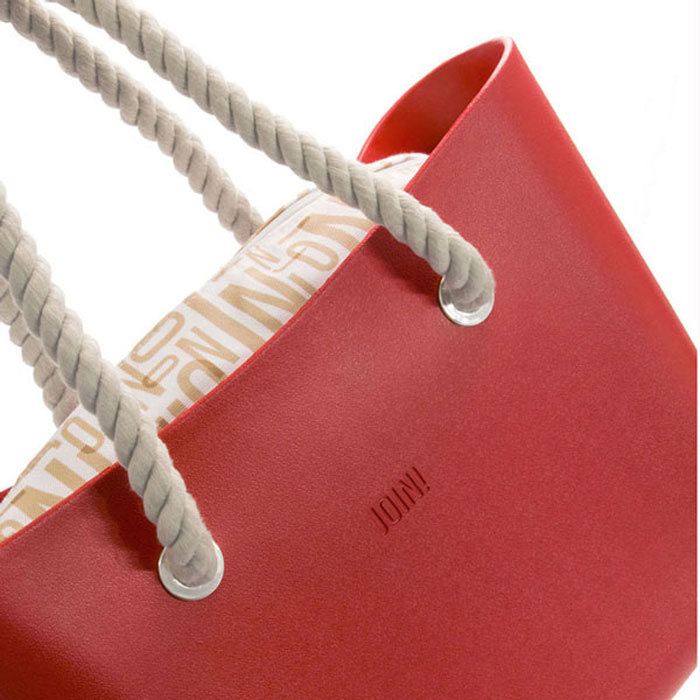 Bolsa de mano JOIN! HANDBAGS BEACH  roja