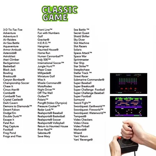 Consola ATARI Flashback 8 Classic Game 105 Juegos 2 Mandos AR3220 