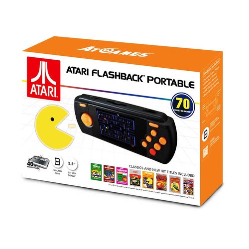 Consola Portatil ATARI Flashback LCD 2.8" 70 Juegos Negro 