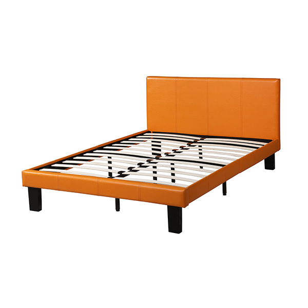 Cama tamaño Matrimonial color Naranja - POUNDEX F9205F