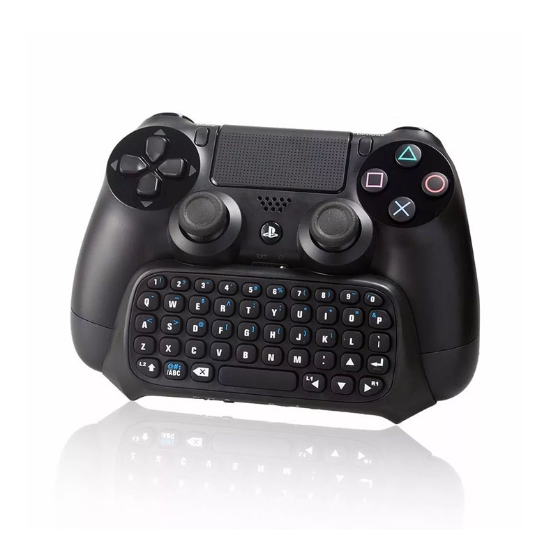 Ps4 Teclado Buetooth - Funda Pro Negra - Grips