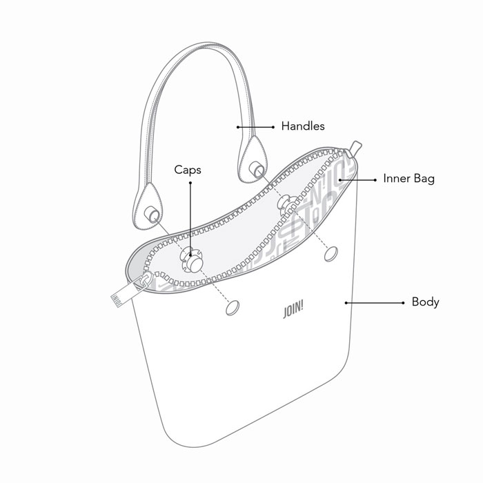  Bolsa de mano JOIN! HANDBAGS DRESSY rojo