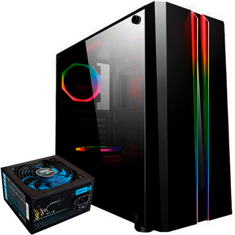 Gabinete Gamer Eagle Warrior Tlaloc + Fuente De Poder 400w