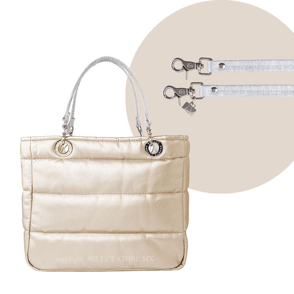 Bolsa de mano SUNDAR BÁSICA CON CIERRE dorada