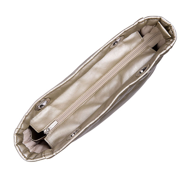 Bolsa de mano SUNDAR BÁSICA CON CIERRE dorada