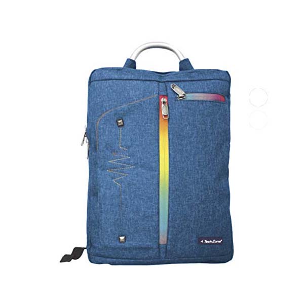 Back Pack de 16" Techzone, en color Azul,  ideal para Tablets y Notebook