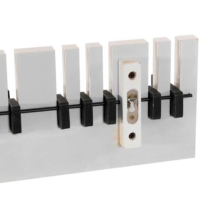 PERCHERO DE MADERA TIPO FLIP MODELO PIANO 2 MODELOS BLANCO CON NEGRO Y COLORES JH-6014A / B