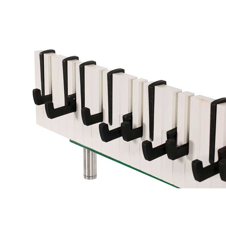 PERCHERO DE MADERA TIPO FLIP MODELO PIANO 2 MODELOS BLANCO CON NEGRO Y COLORES JH-6014A / B