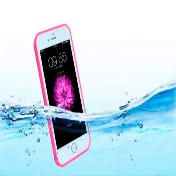 Case contra agua para iPhone en color rosa o negro